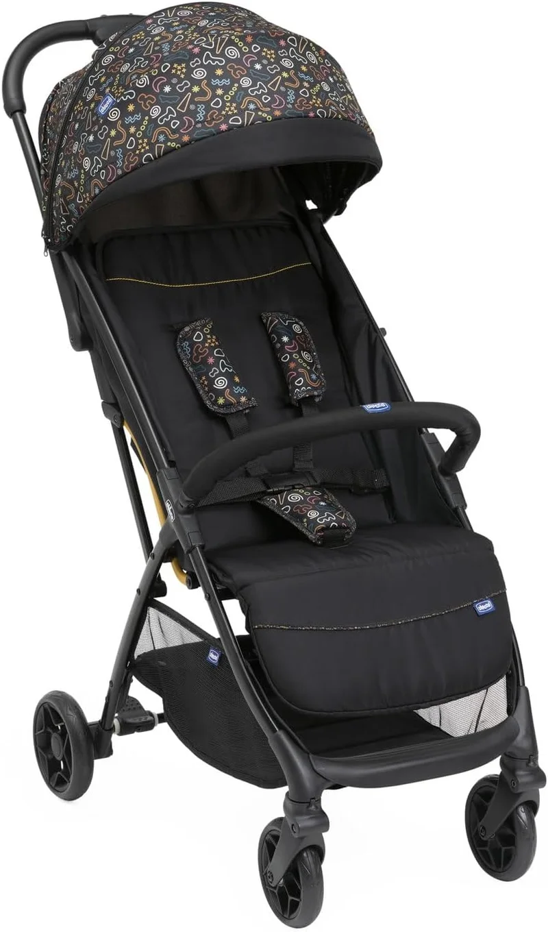 شيكو Chicco Glee Stroller 0m-4y, Playful Black